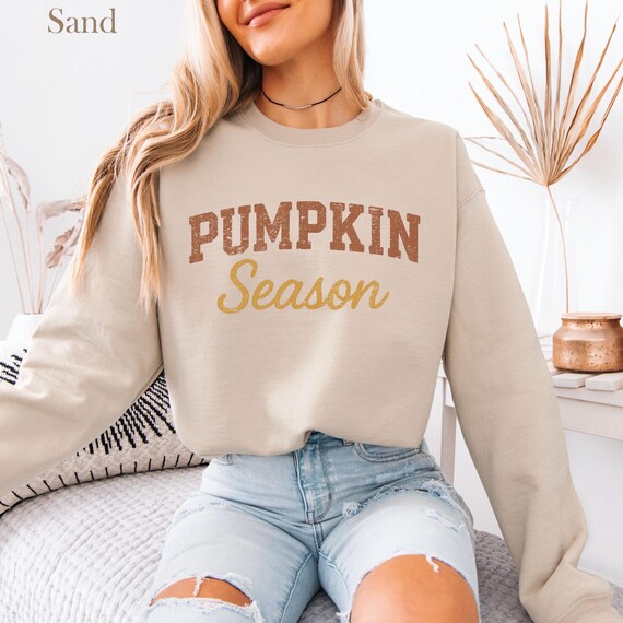Vintage Pumpkin Season Sweatshirt Retro Halloween Sweater Cute
