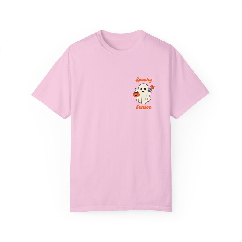 Spooky Ghost Shirt Comfort Colors Cute Ghost T Shirt Halloween Ghost Tee for Fall Graphic Tee Retro Halloween Shirt Spooky Season Fall Gift Blossom