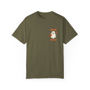 Spooky Ghost Shirt Comfort Colors Cute Ghost T Shirt Halloween Ghost Tee for Fall Graphic Tee Retro Halloween Shirt Spooky Season Fall Gift Sage