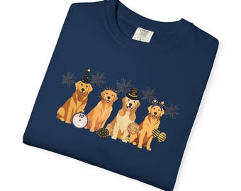 New Years Eve Golden Retriever Shirt New Years Day Golden Retriever T-Shirt Golden Mom Gift for Golden Owner T shirt New Years Eve Party Tee