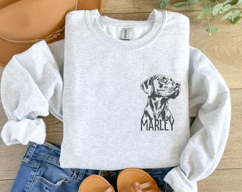 Personalized German Shorthaired Pointer Sweatshirt Custom GSP Sweater Pointer Crewneck GSP Dad Shirt German Short Haired Pointer Mom Gift