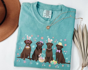 Easter Chocolate Lab Shirt Labrador Retriever Easter Tshirt Dog Easter T Shirt Lab Mom Tee Brown Lab Retriever Mama Gift Easter Dogs Shirt
