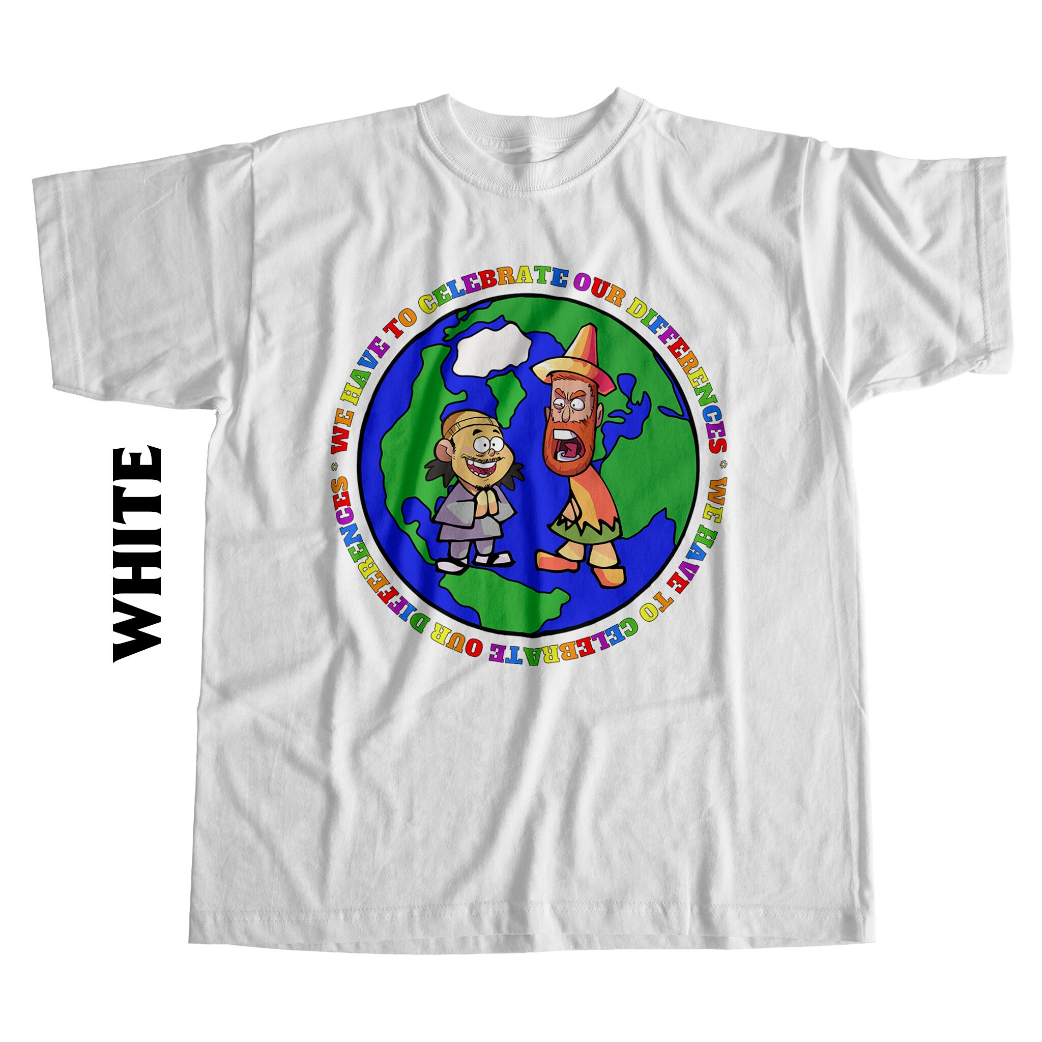 Bad Friends Tshirt COLOR LETTERS celebrate Our Differences Unisex T