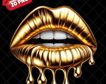 Imágenes prediseñadas de labios goteando, conjunto de 20 vibrantes colores de labios, labios PNG, imágenes prediseñadas de labios besándose, labios besándose PNG, acuarela brillante, imágenes prediseñadas de labios de moda