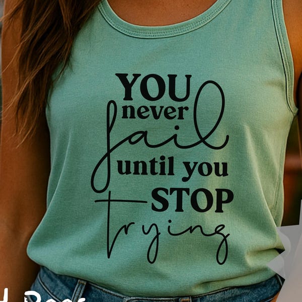 Motivational Tank Top | Positive Quote, Gym Workout Shirt