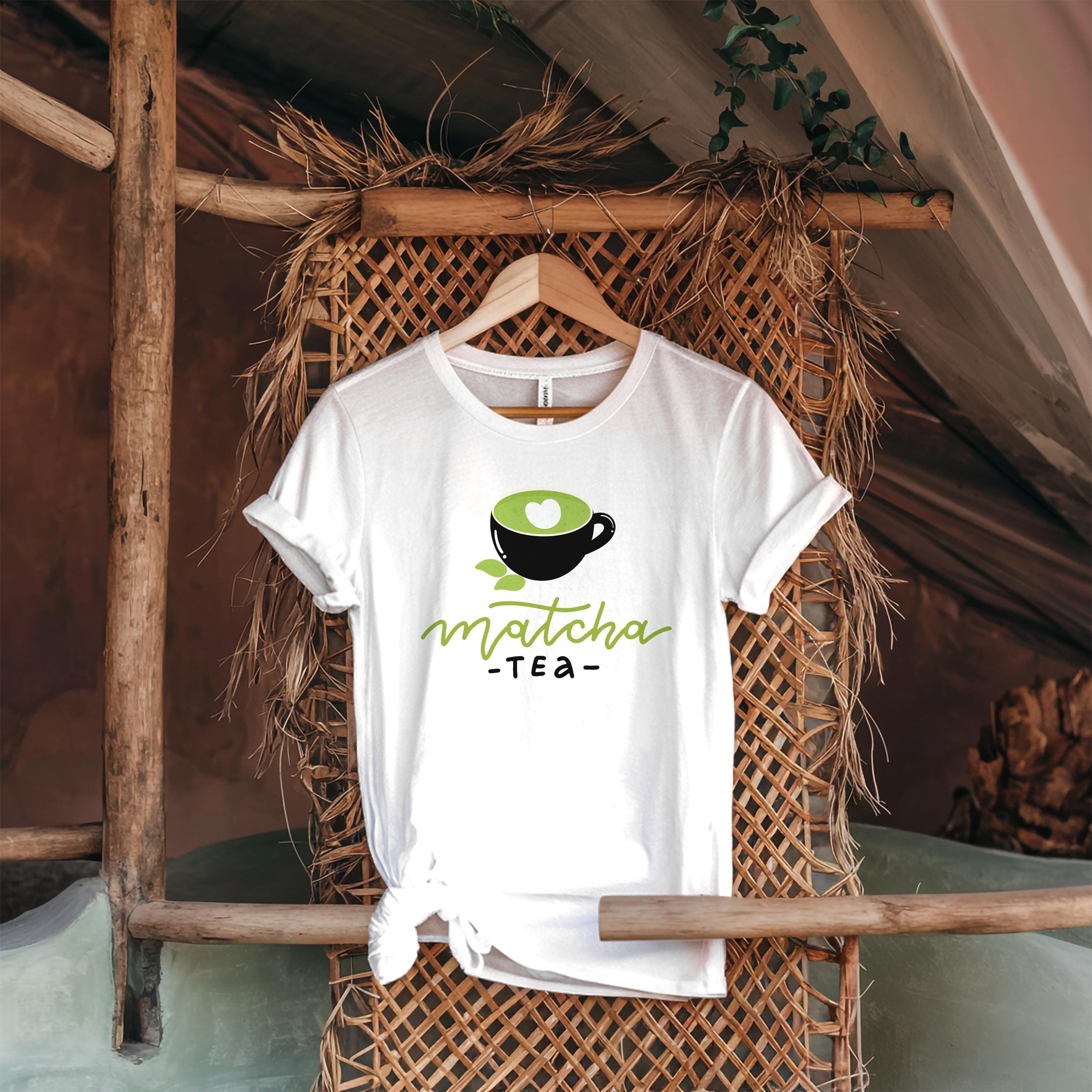 S PRE: PREMA TOUR Tシャツ カーキ　MATCHA Matcha Lover T-shirt Cute Matcha Tea Graphic Tee Green Tea Gift