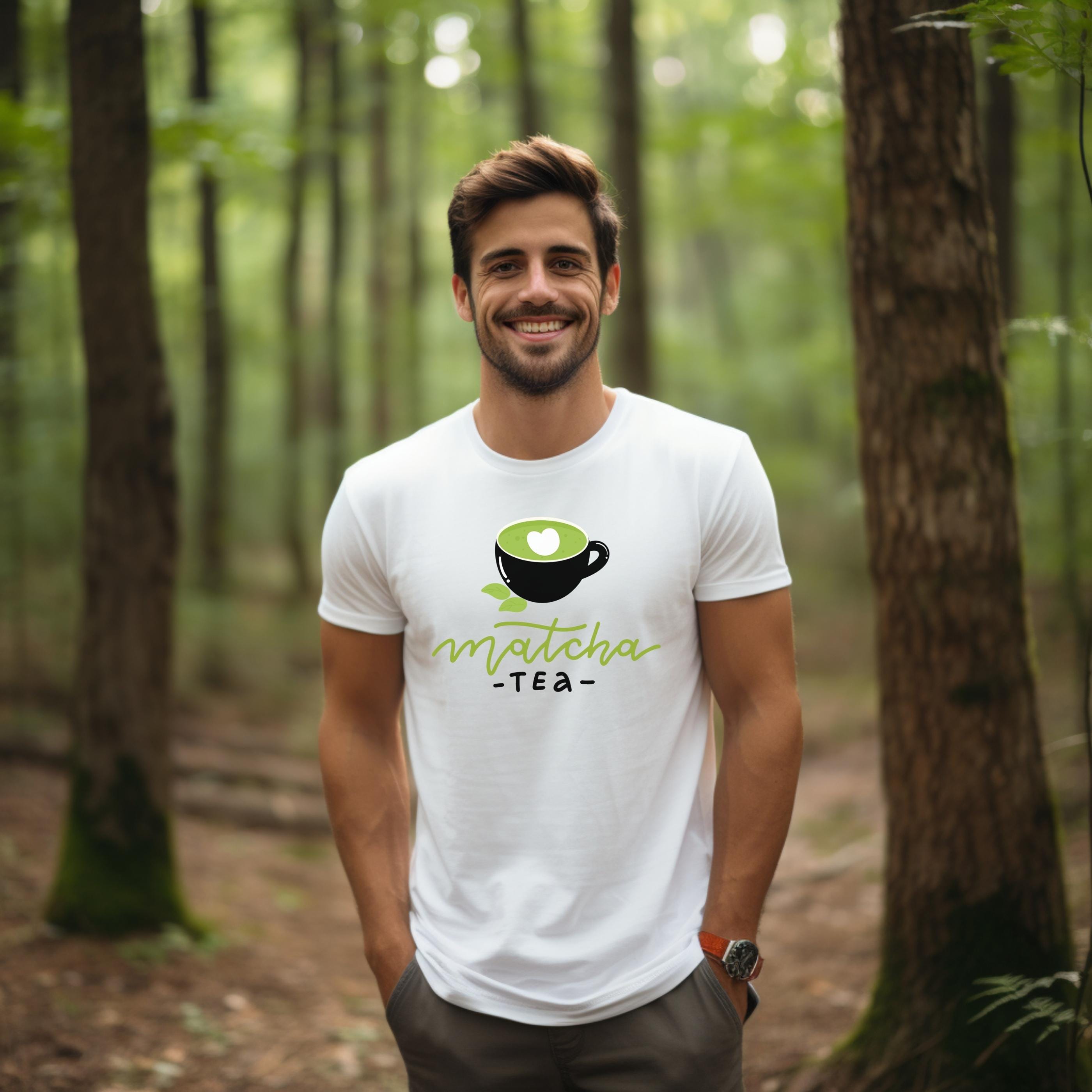 S PRE: PREMA TOUR Tシャツ カーキ　MATCHA Matcha Lover T-shirt Cute Matcha Tea Graphic Tee Green Tea Gift