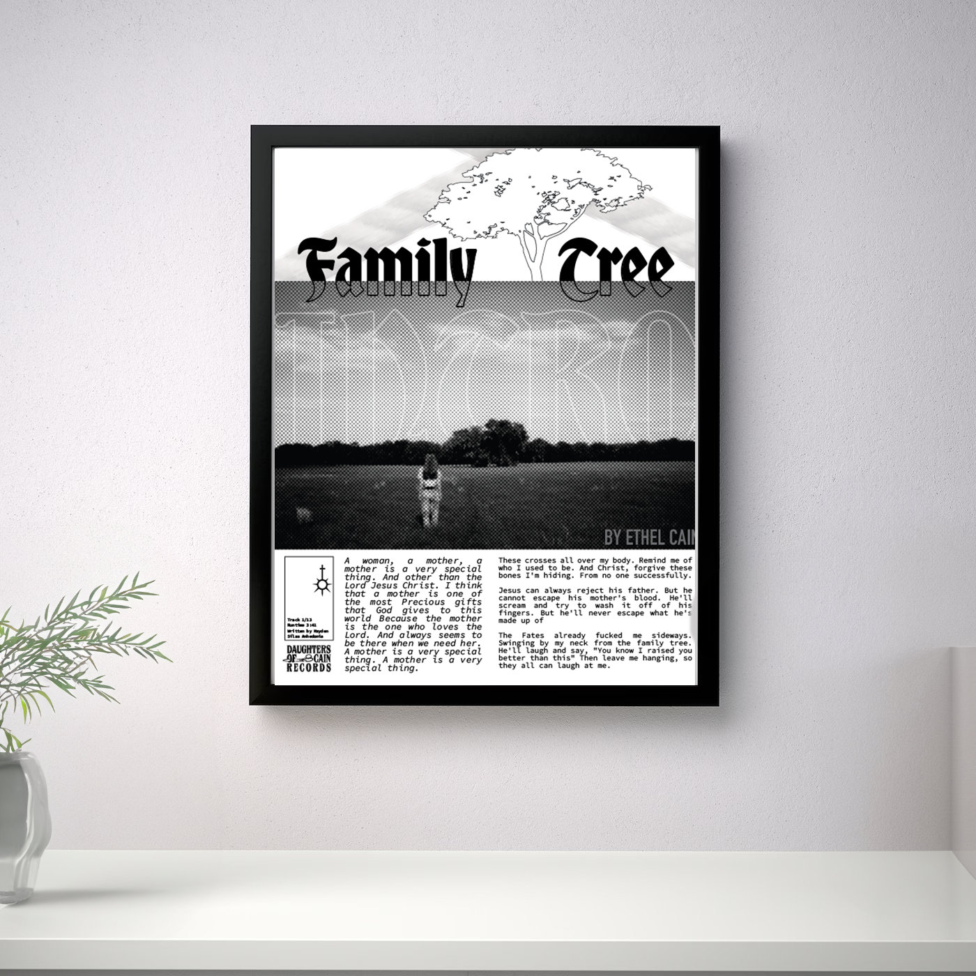 Family Tree intro by Ethel Cain Poster - Etsy Canada
