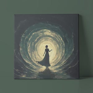 Unraveling the Way | Ariadne&#39;s Thread | Greek Mythology | Whimsical Fantasy | Canvas Gallery Wrap