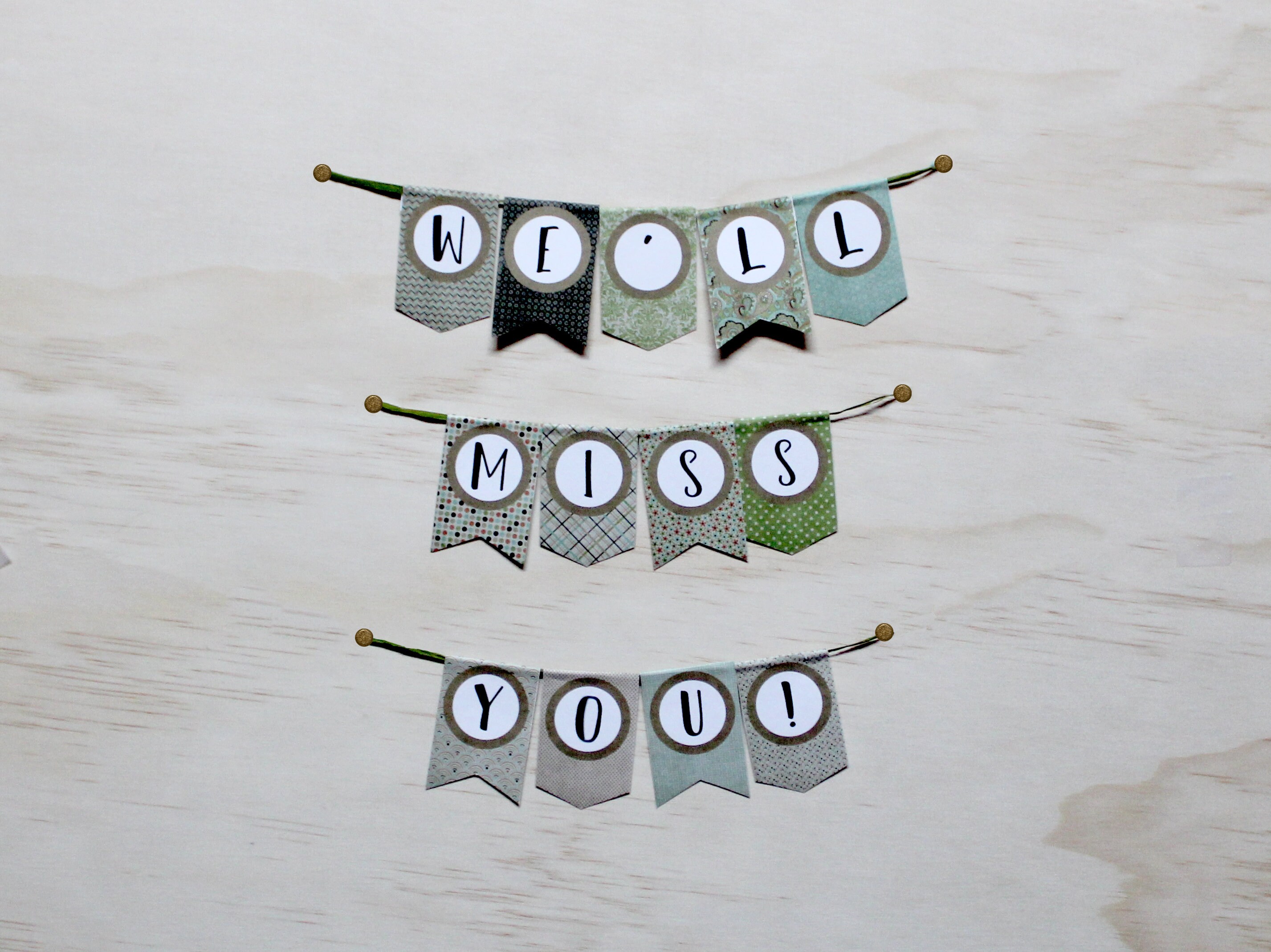 We'll Miss You Farewell Printable Banner - Etsy Australia