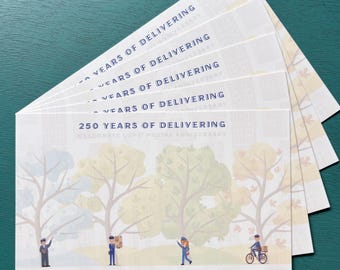 250th Anniversary of U.S. Mail Delivery: 4 Seasons (small dent)