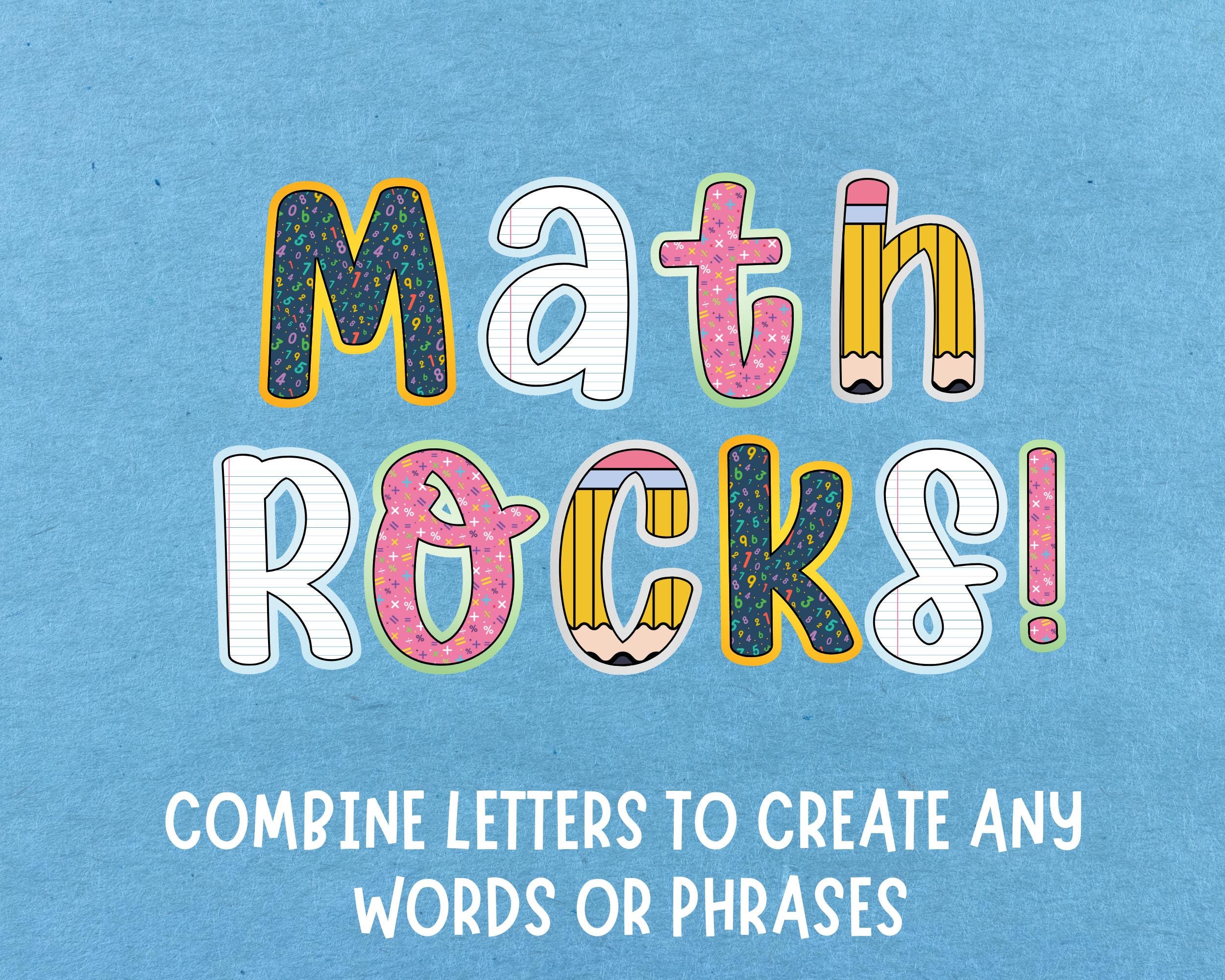 Math Letters Printable 692x790