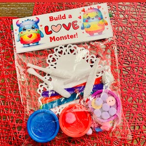 Bauen Sie ein Liebesmonster Valentinsgruß-Taschendeckel, Bauen Sie Ihr Eigenes Monsterspiel