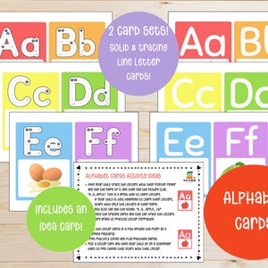 Tarjetas educativas de rastreo ABC para niños pequeños: herramienta de aprendizaje del alfabeto para niños en edad preescolar