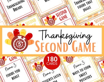 Juego de 5 segundos para el Día de Acción de Gracias, divertido juego para fiestas navideñas, actividad para familiares y amigos.