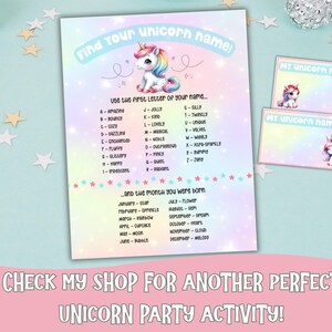 Couronne en papier licorne imprimable, coloriage pour enfants, cadeau d'anniversaire bricolage image 7