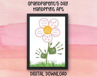 Grandparents Day Handprint Art: Keepsake Gift (Digital Download)