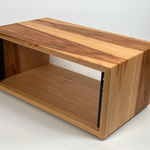 Studio Rack - Solid Hickory Audio / Video / Data Gear Rack Cabinet for 19&quot; Rack-mount Equipment