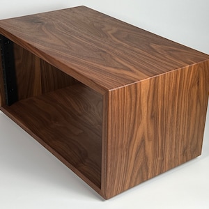 Studio Rack - Solid Walnut Audio / Video / Data Gear Rack for 19&quot; Rack-mount Equipment