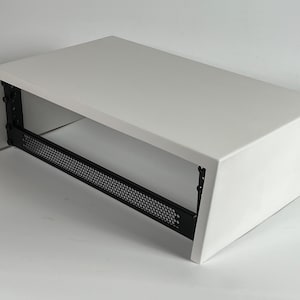 Satin White Maple Studio Rack: 19&quot; Rack-Mount Cabinet