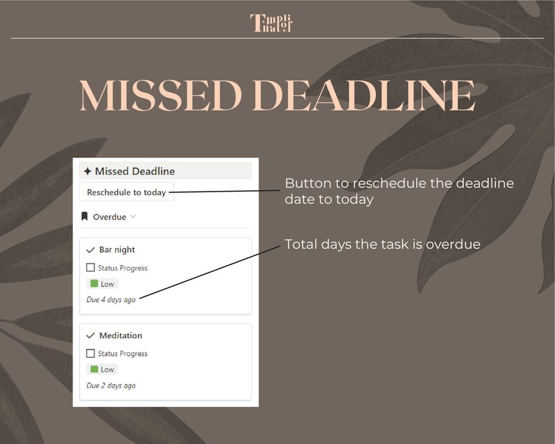 Task Tracker | Notion Template | Minimalist | To-do List | Project ...