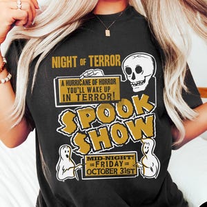 Retro Halloween Comfort Colors® Spook Show Shirt, Spooky Horror T-shirt, Halloween Aesthetic, Vintage Women's Halloween Shirt, Ghost Tshirt