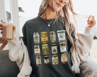 Chemise Comfort Colors Pickle Jar, t-shirt graphique vintage