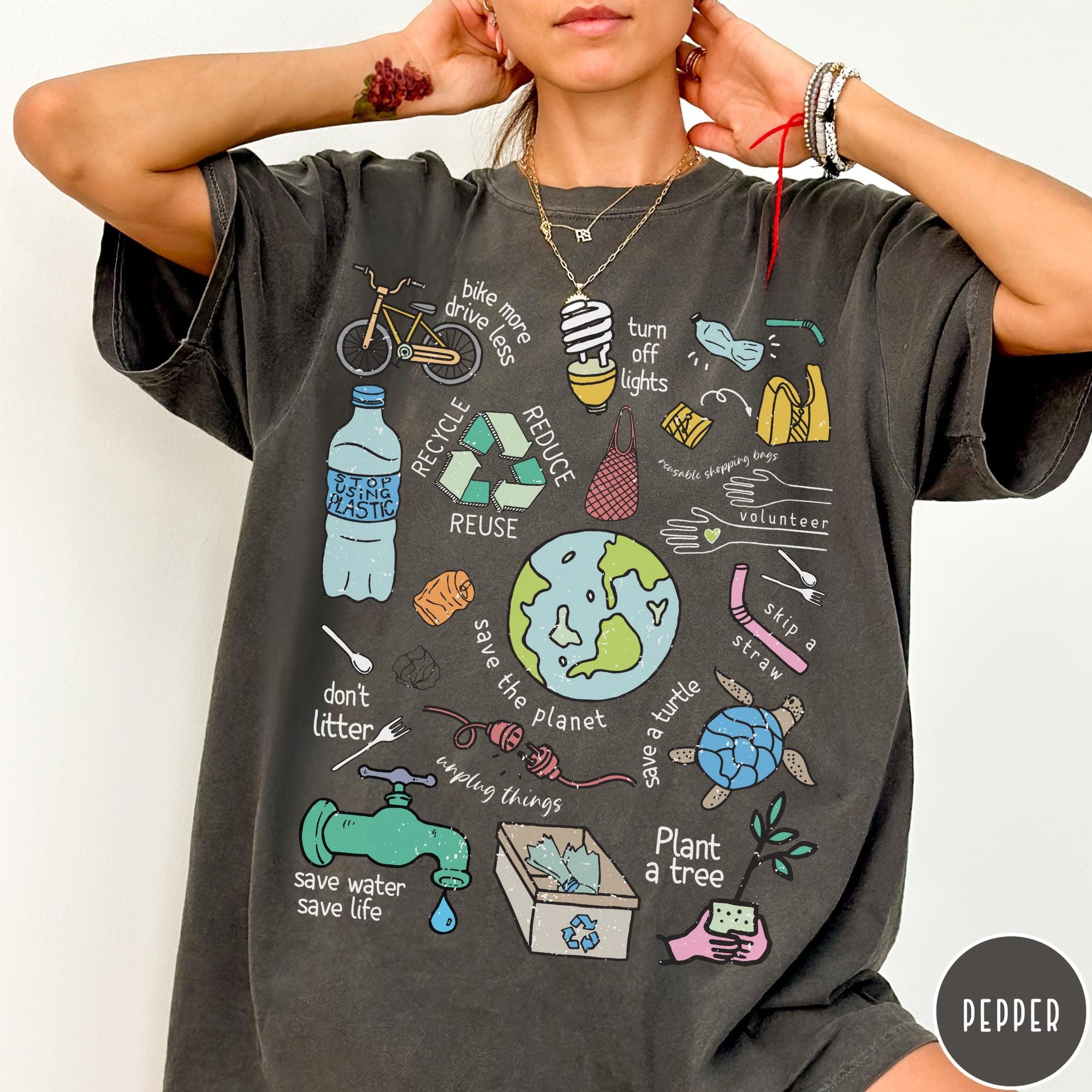 THINGS THAT MATTER】earth+-ing CUT&SEW T-SHIRT THIS IS MY EARTH T 