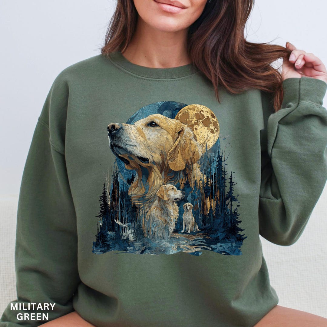 Vintage Golden Retriever Sweatshirt: Unisex Retro Dog Lover Shirt - Etsy