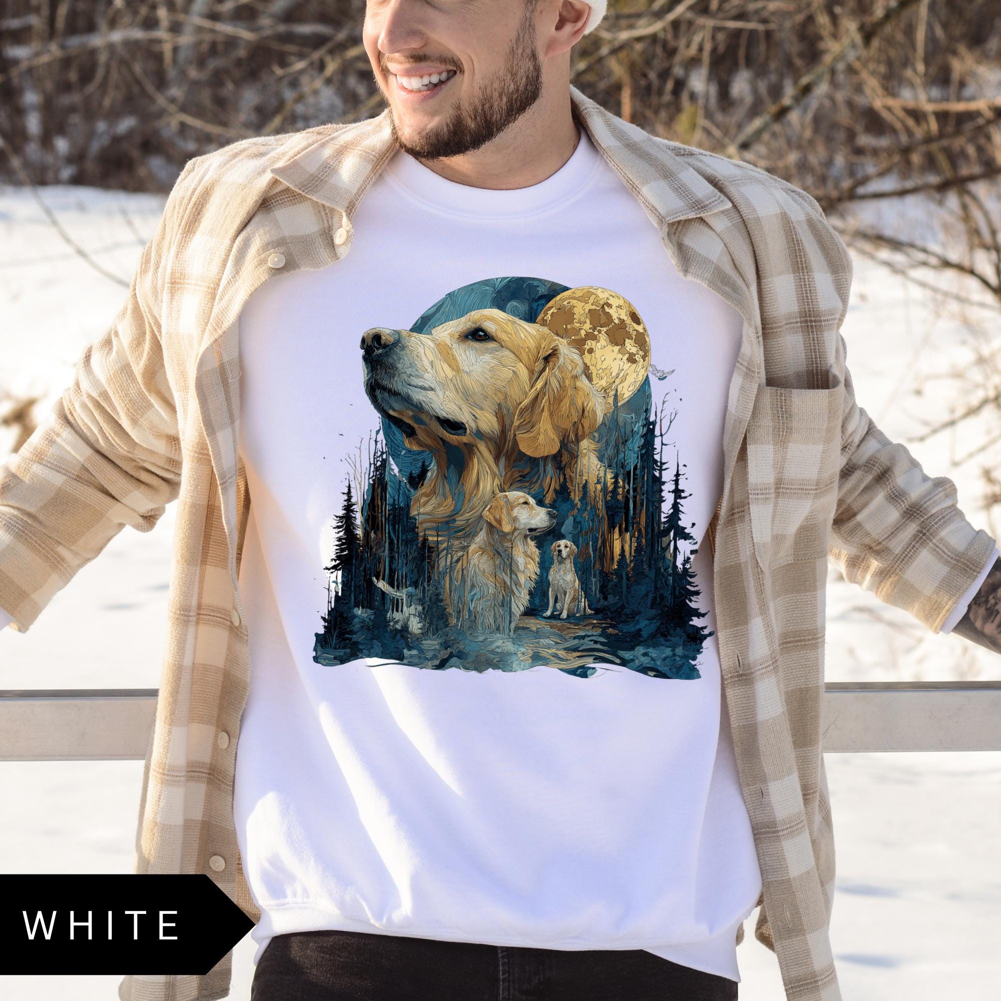 Vintage Golden Retriever Sweatshirt: Unisex Retro Dog Lover Shirt - Etsy
