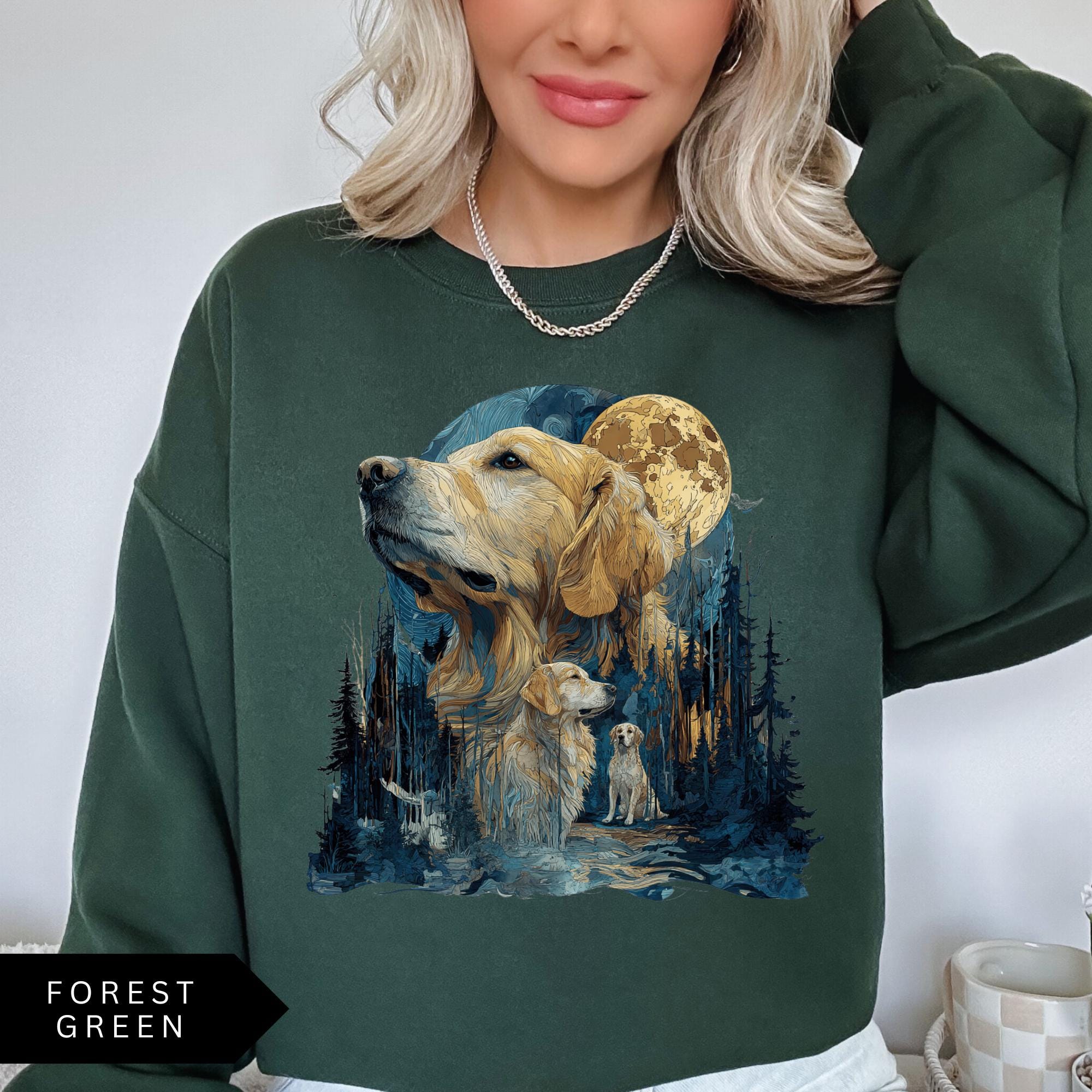 Vintage Golden Retriever Sweatshirt: Unisex Retro Dog Lover Shirt - Etsy