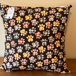 Paw Print Pillow Slip Cover