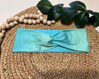 Turquoise Ombré Twist Headband