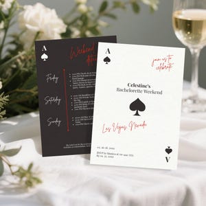 Itinerario per l'invito all'addio al nubilato al casinò, festa di fine settimana per l'addio al nubilato Lucky In Love, invito all'addio al nubilato a Las Vegas
