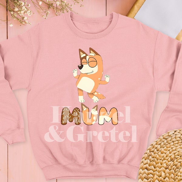 Custom Bluey Bingo Mum Sweatshirt