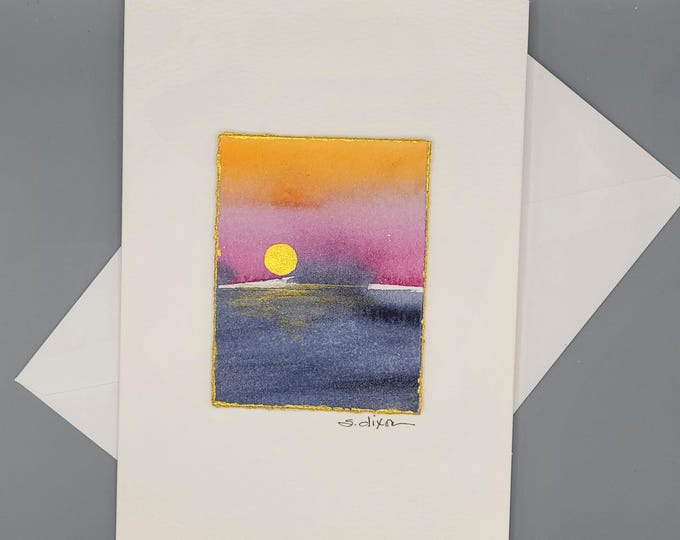 Original Hand Painted Watercolor Greeting Card to Frame as a Lasting ...