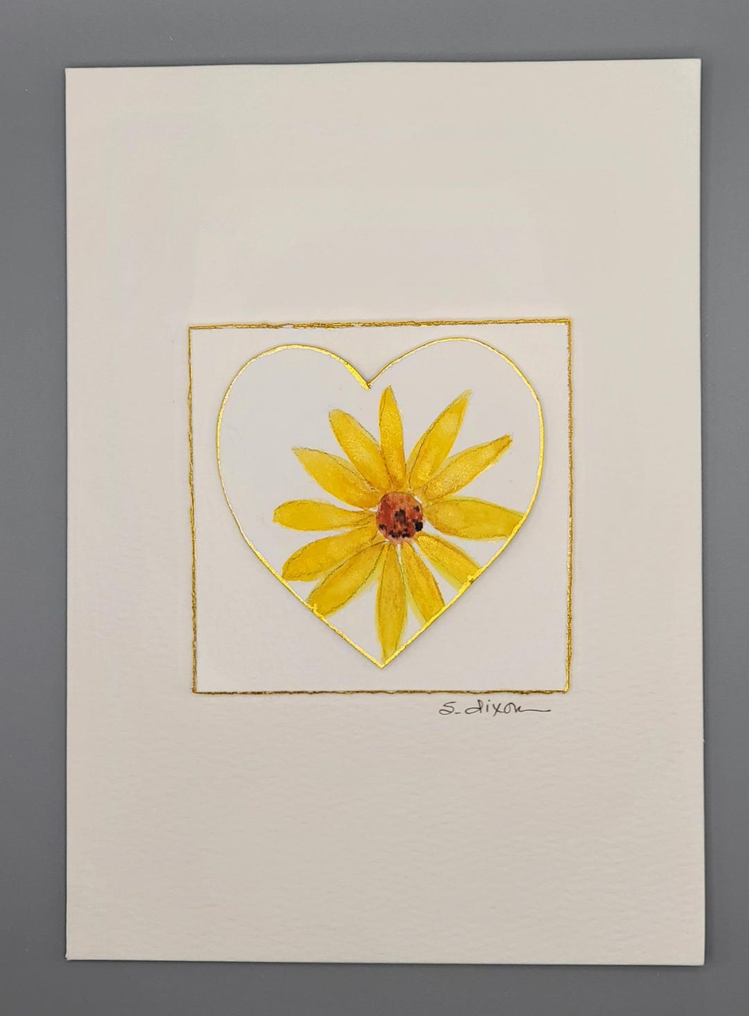 Original Hand Painted Watercolor Greeting Card to Frame as a Lasting ...