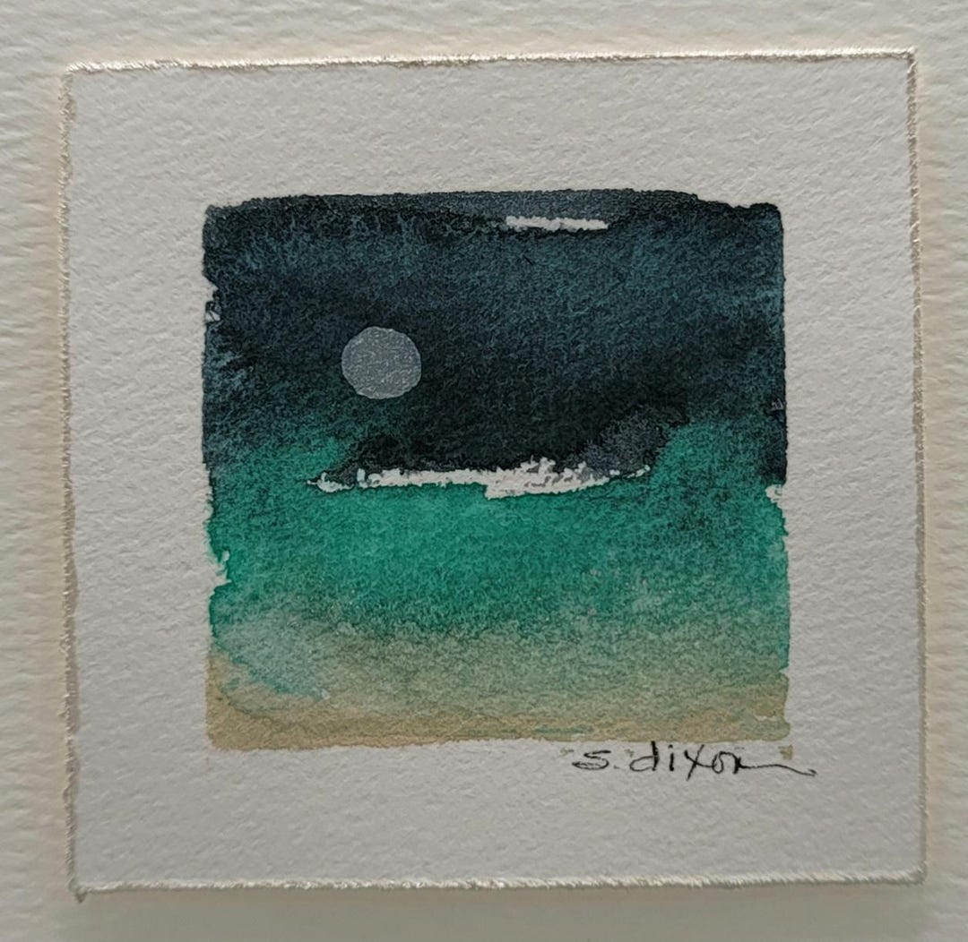 Original Hand Painted Watercolor Greeting Card to Frame as a Lasting ...