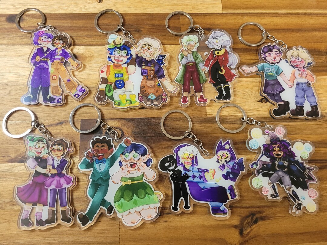 Toh Keychain Double Sided Acrylic Keychains (TOH, the Owl House, Hand Drawn Digital ...