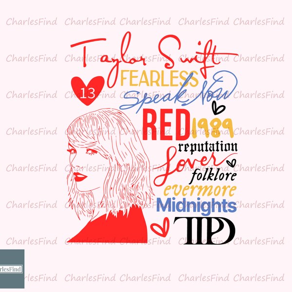 Taylor Swift Albums The Eras Tour Svg,  The Eras Tour Svg, Taylor Swift Svg, instant download