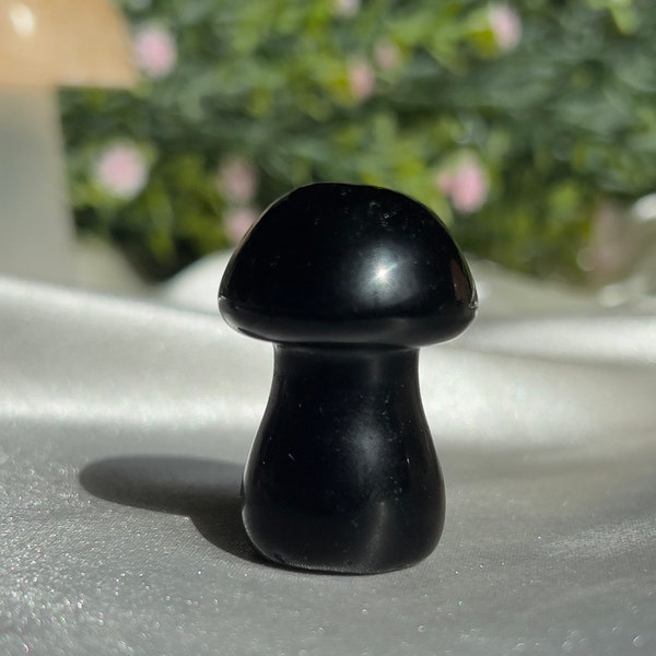 Black Obsidian Mushroom