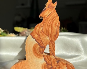 Sandstone Arizona Sierra Coyote Carving from Utah and Arizona Border