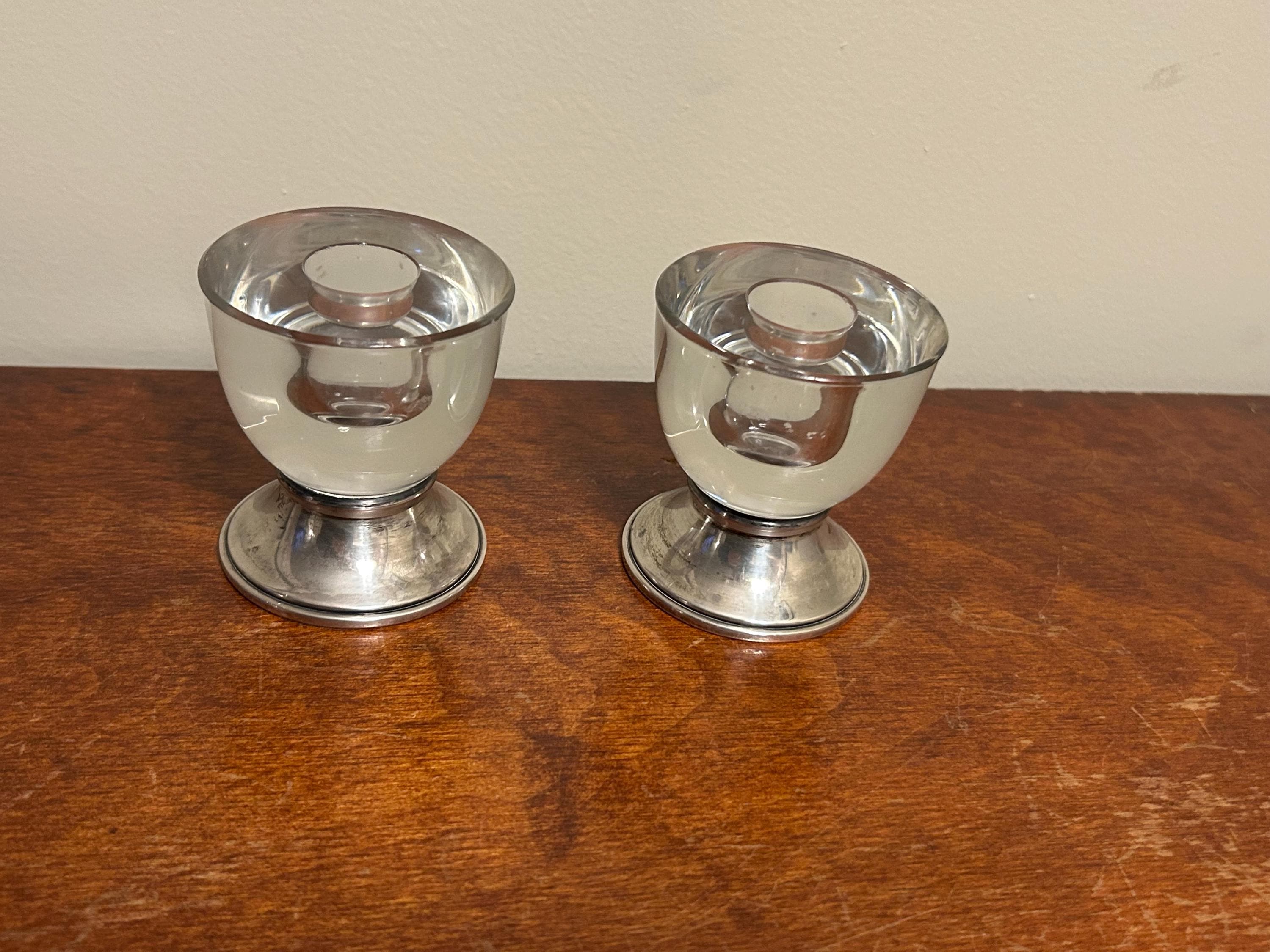 FRANK M. WHITING】 【純銀/ガラス】コースター 5個組 FRANK M