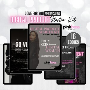 ULTIMATE MRR RESELL Bundle | 16 digital ebooks / guides templates for digital marketing, Digital Product Starter Kit, Digital Product Bundle