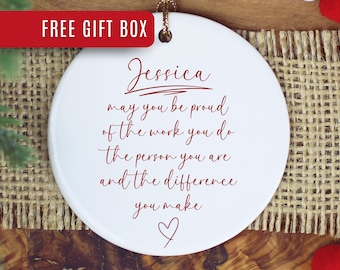 May You Be Proud Ornament Difference Maker Ornament Gift Difference Maker Thank You Ornament Difference Maker Christmas Appreciation gift