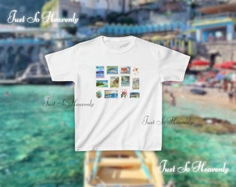 Camiseta Stamps / Camiseta para bebé, Camiseta gráfica Y2K, Camiseta para bebé de los años 90, Camisa Y2K, Camiseta gráfica de tendencia