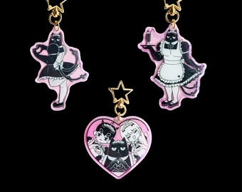 Cat Maid Acrylic Keychain