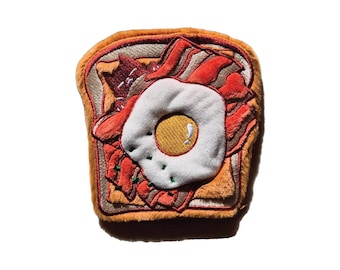 Embroidered Cat Toast Pouch