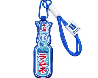Ramune Embroided Keychain