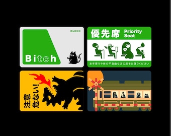 Yokai Travel Card Sticker